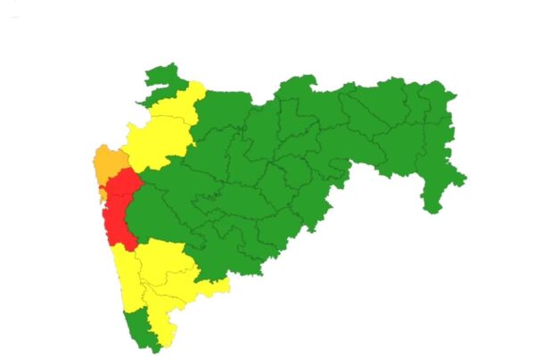 रायगड जिल्ह्यासाठी हवामान विभागाचा ‘रेड अलर्ट’ जारी